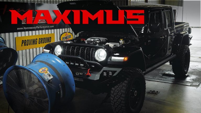 1000 Pickup-PS auf dem Leistungsprüfstand – da qualmt der Gummi sobald der Jeep Gladiator MAXIMUS Feuer gibt!