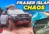 🇦🇺 Rolled 4WD on Fraser Island – CRAZY recovery on Ngkala Rocks + Shark fishing at night!