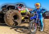 🇺🇸 500cc 2stroke vs. Monster Truck – no more words necessary!