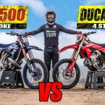 🇬🇧 Modern 500cc 2-Stroke vs Fully Loaded 450 4-Stroke Dirt Bike!