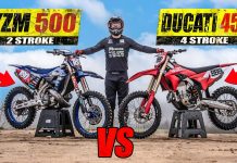 🇬🇧 Modern 500cc 2-Stroke vs Fully Loaded 450 4-Stroke Dirt Bike!