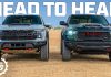 🇺🇸 New 777hp Ram TRX SRT vs 720hp Ford Raptor R: Drag Race, Jumps & Whoops! | 4K